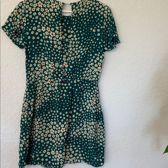 RVCA Green Floral Mini Dress - Picture 5 of 5
